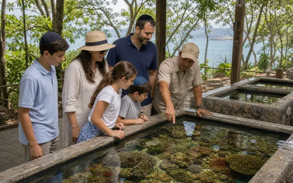 Open-air marine aquariums at Smithsonian Punta Culebra