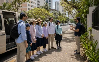Guided stop in Panama City's Jewish neighborhood