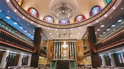Synagogue interior in Panama