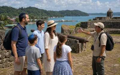 Guided visit to the historic Portobelo fort on the Caribbean coast